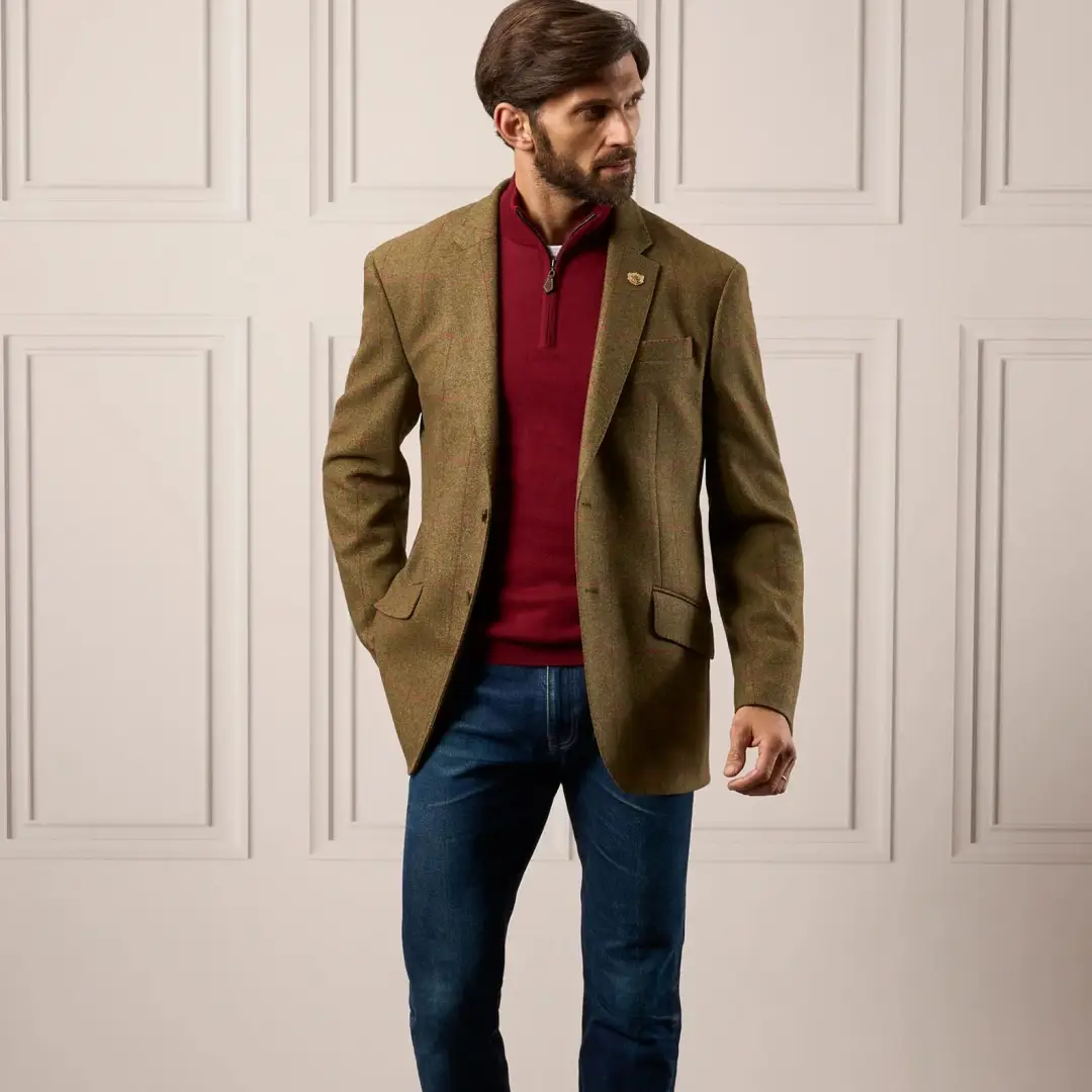 Alan Paine Combrook Mens Tweed Sports Blazer - Image 3