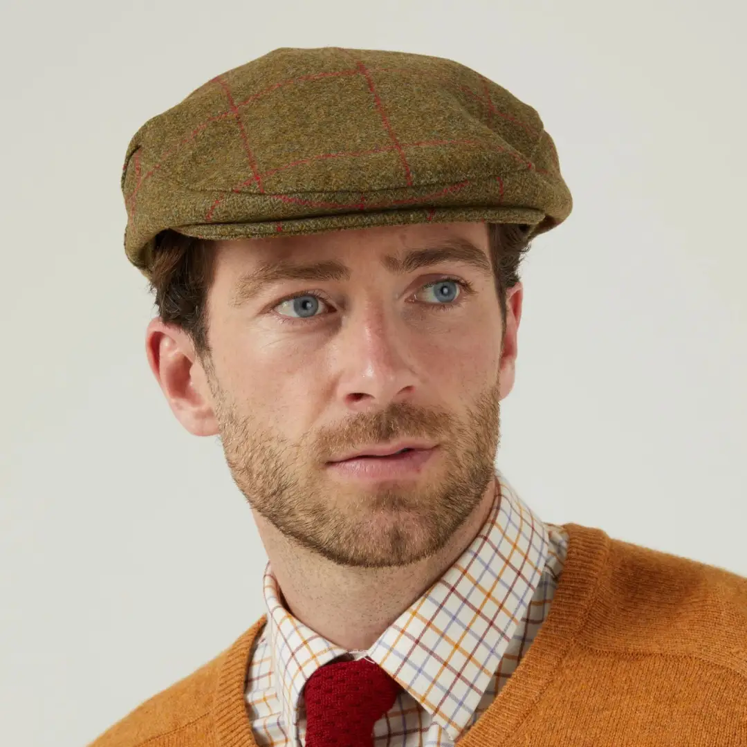 Alan Paine Combrook Men's Tweed Flat Cap - Image 3
