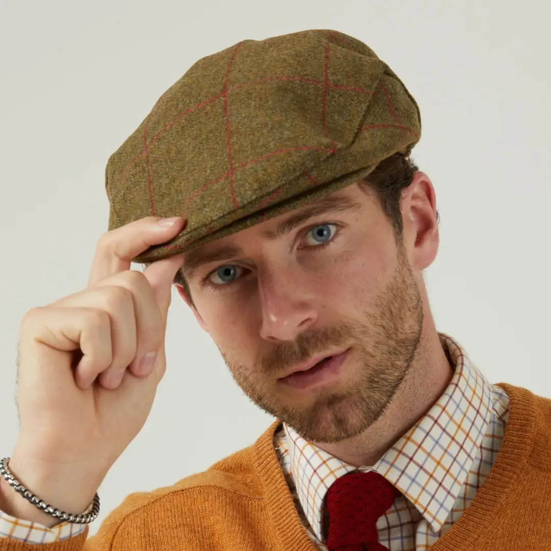 Alan Paine Combrook Men's Tweed Flat Cap - Image 4