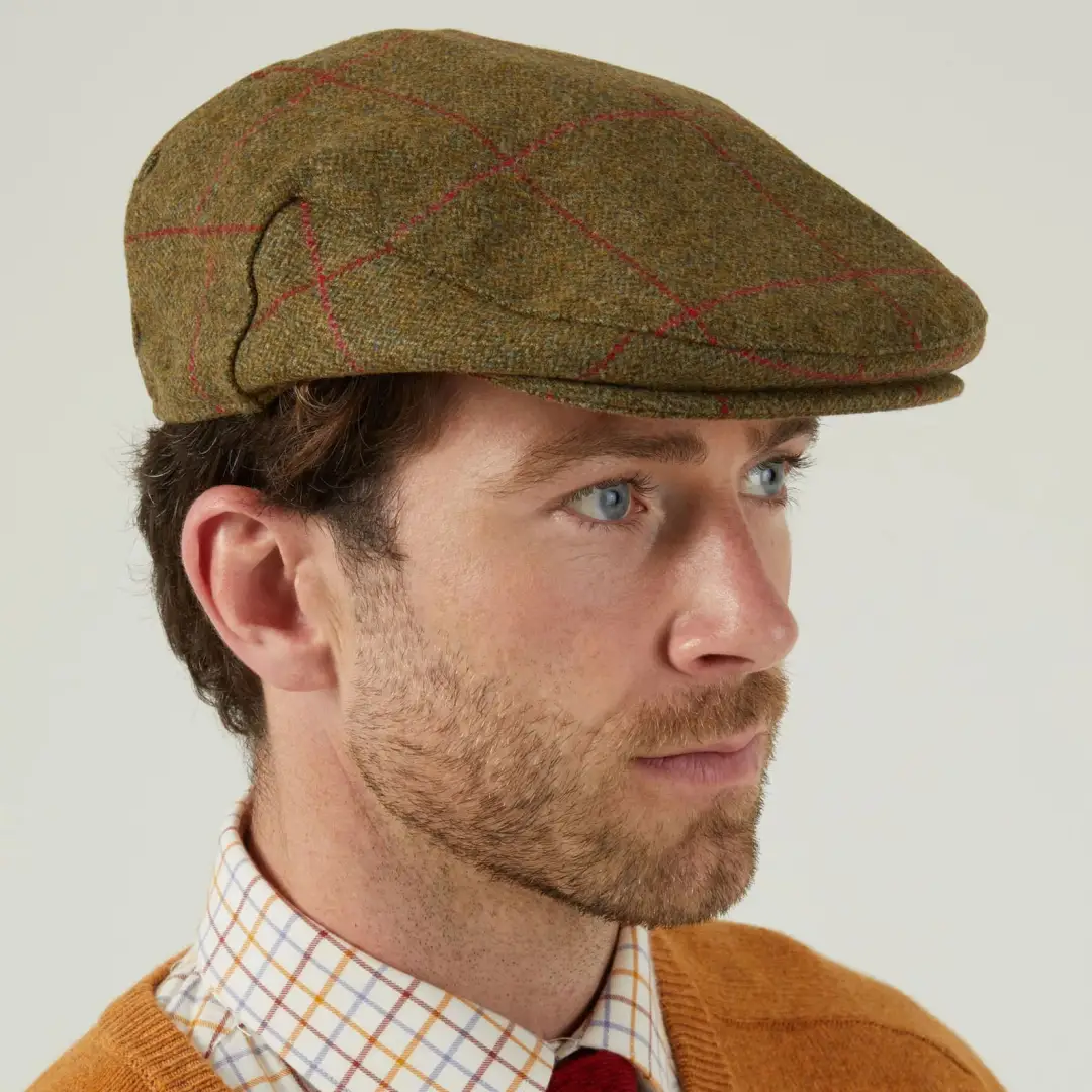 Alan Paine Combrook Men's Tweed Flat Cap - Image 6