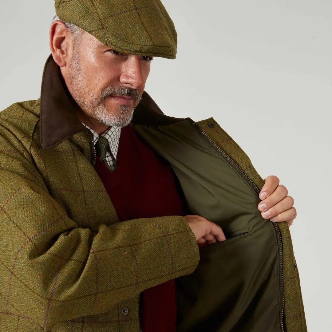 Alan Paine Men's Rutland Waterproof Tweed Coat - Image 6