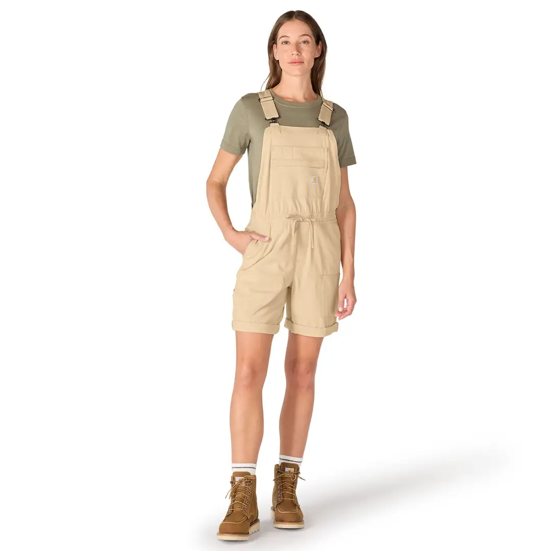 Carhartt Womens Force Ripstop Shortalls - Image 2