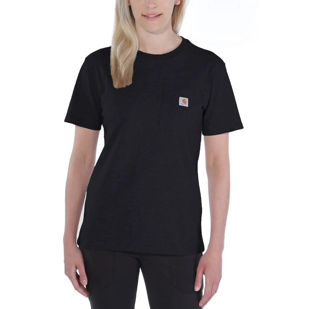 Carhartt Womens Loose Fit Heaveyweight Short-Sleeve Pocket T-Shirt - Image 2