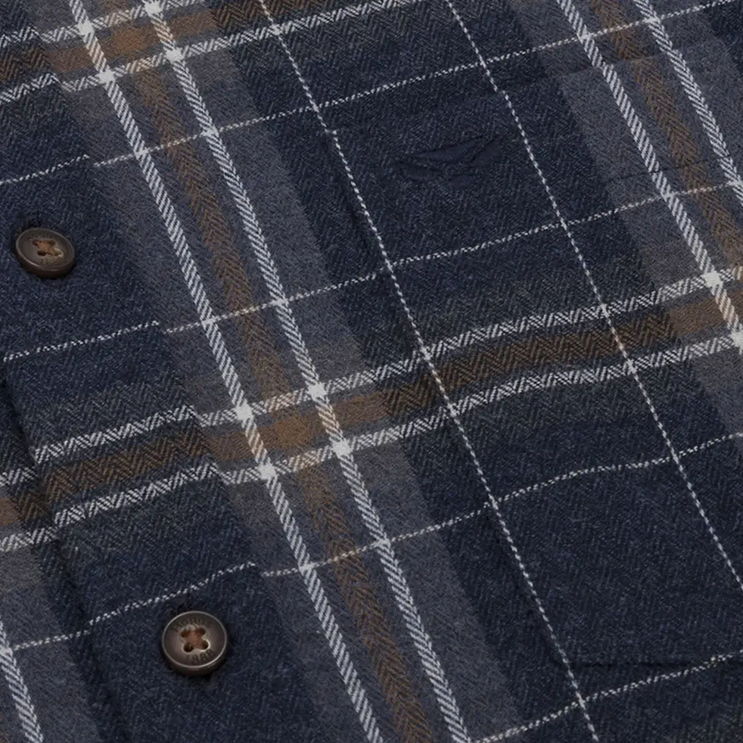 Hoggs of Fife Pitlessie Button Down Flannel Shirt - Image 4