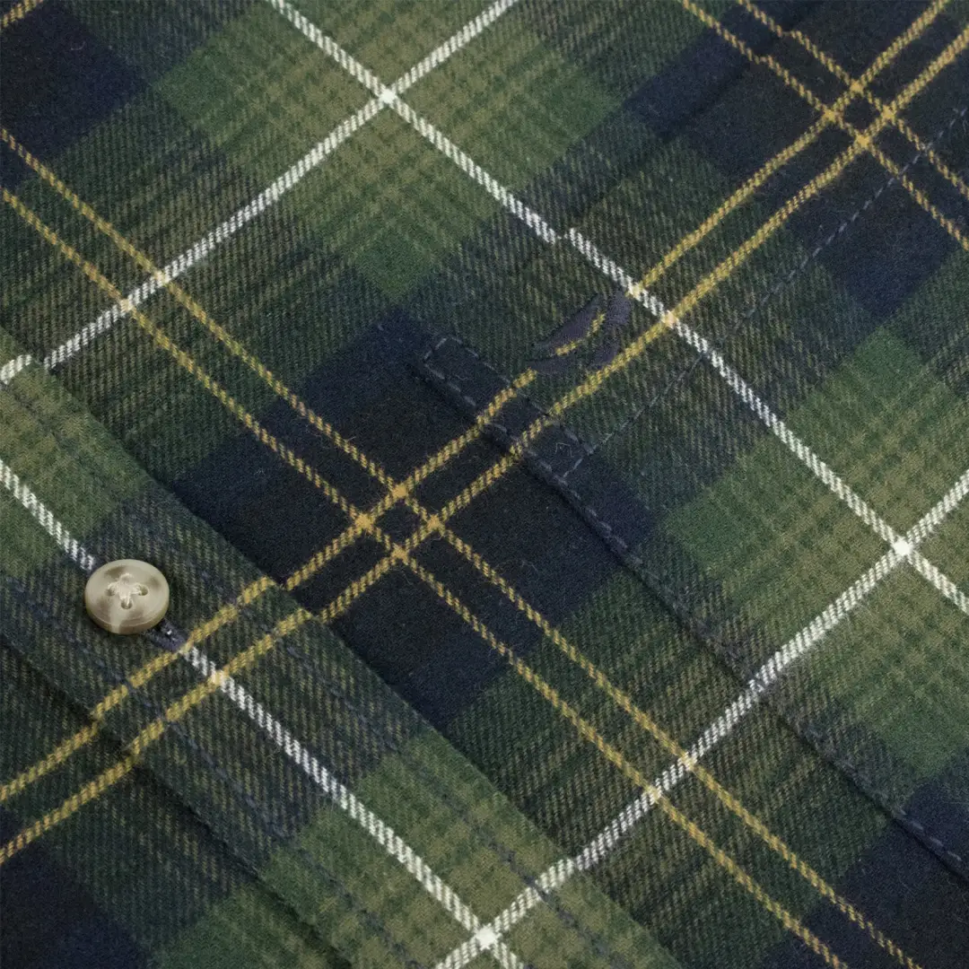 Hoggs of Fife Pitmedden Long Sleeve Flannel Check Shirt - Image 2