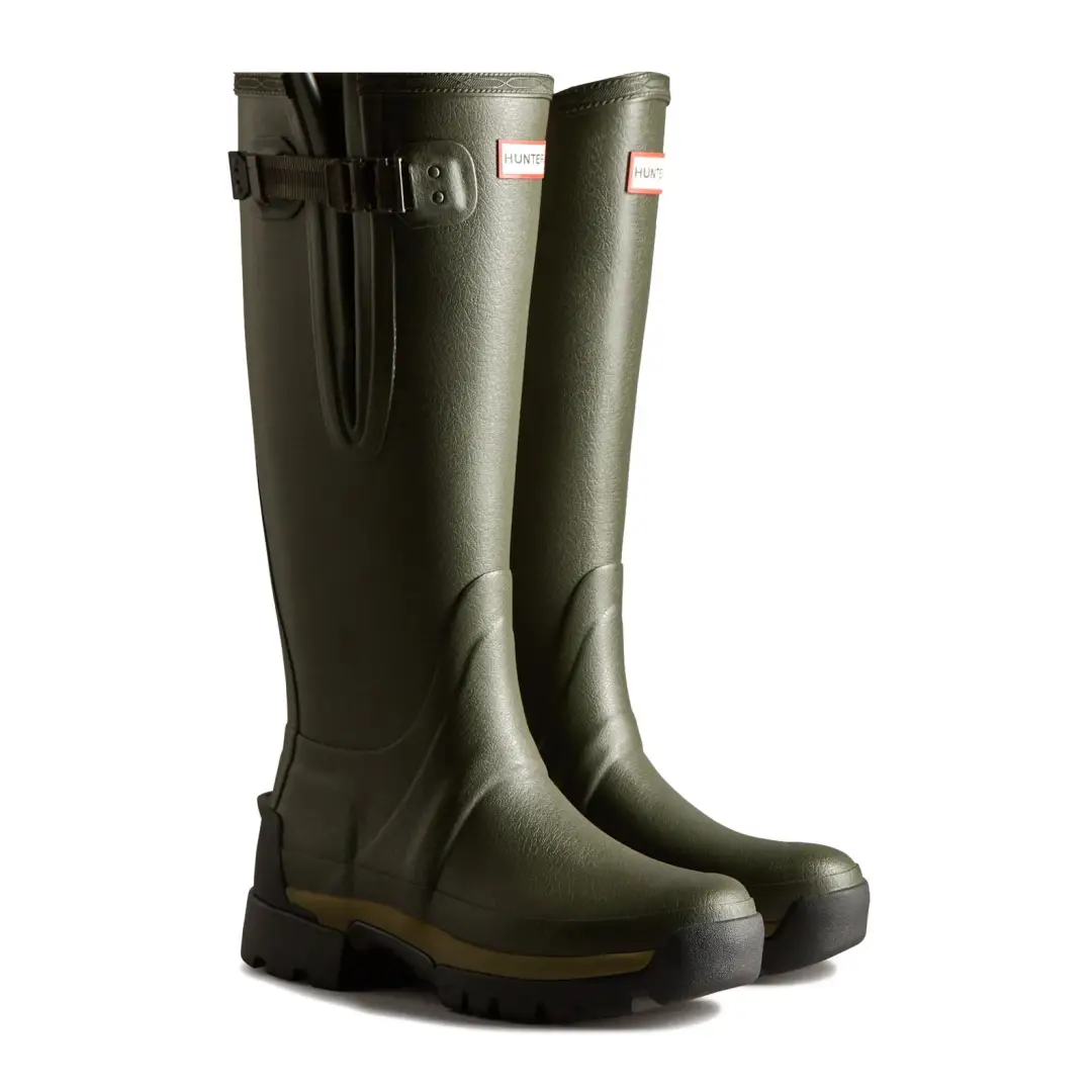 Hunter Womens Balmoral Tall Side Adjustable 3mm Neoprene Wellington Boots