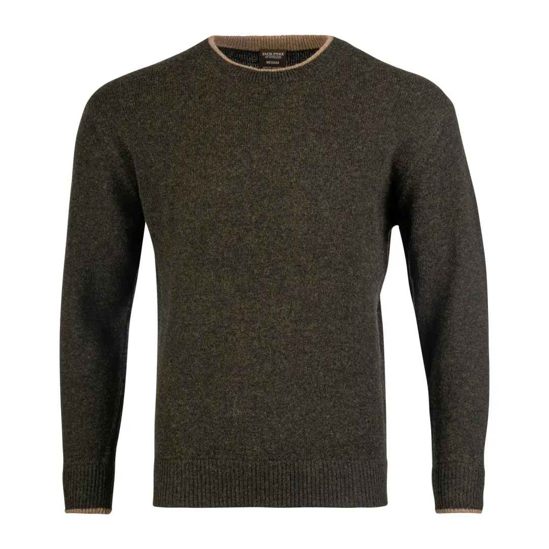 Jack Pyke Ashcombe 100% Lambswool Crewknit Pullover - Image 4