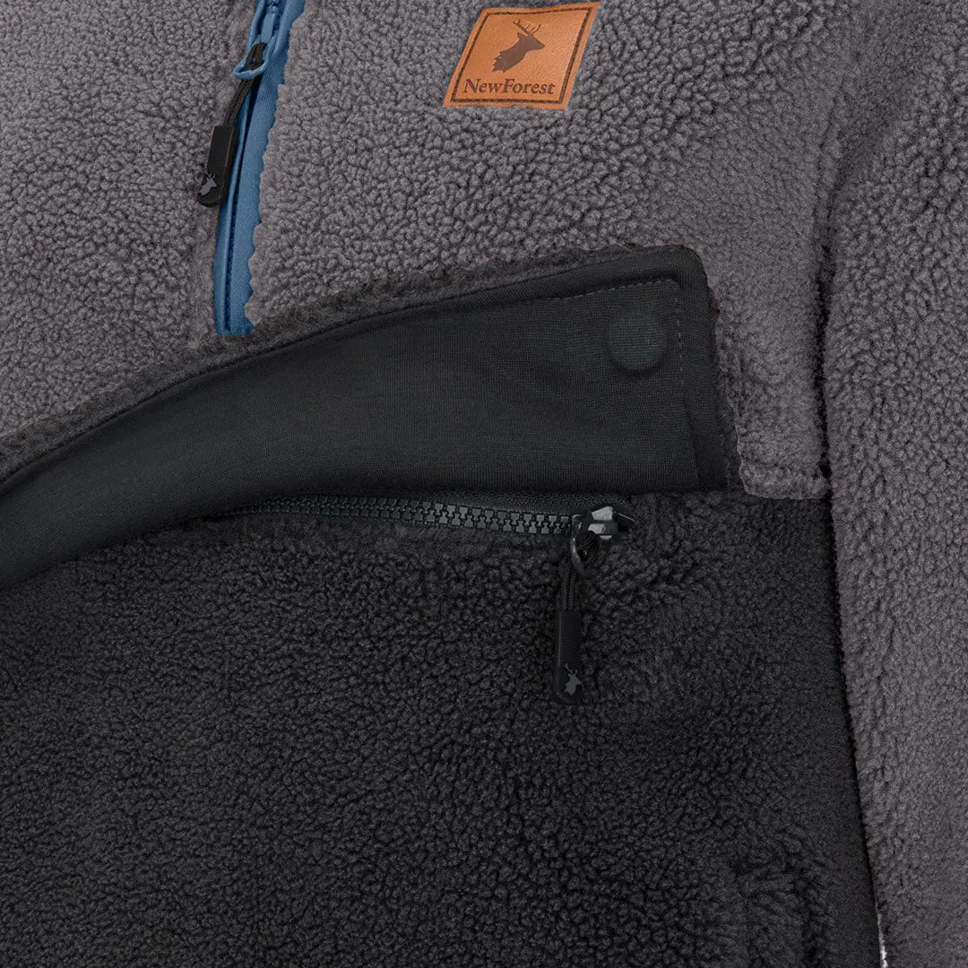 New Forest Ladies Fox Fibre Pile Quarter Zip Fleece - Image 4