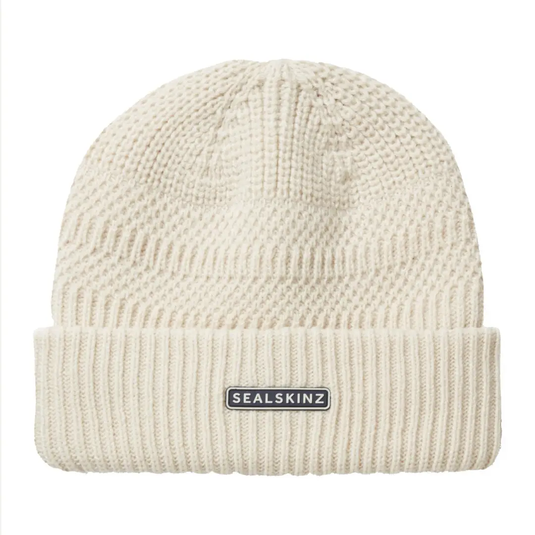 Sealskinz Gressenhall Waterproof Cold Weather Textured Stripe Roll Cuff Beanie