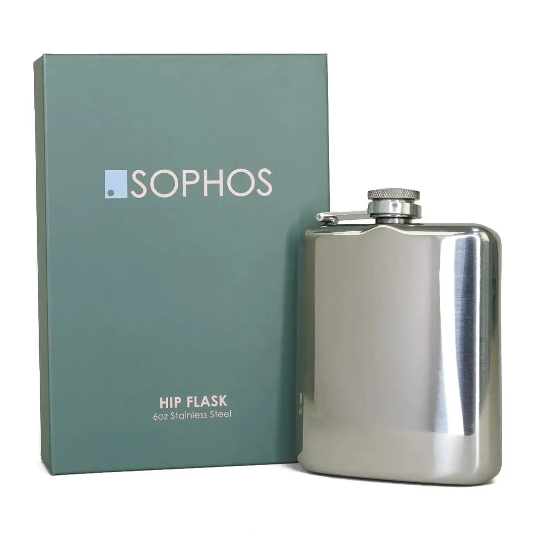 Sophos 6oz Silver Hip Flask
