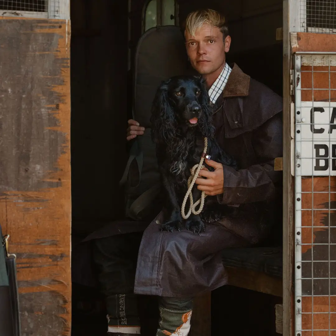 New Forest Stockman Full Length Wax Coat - Image 8