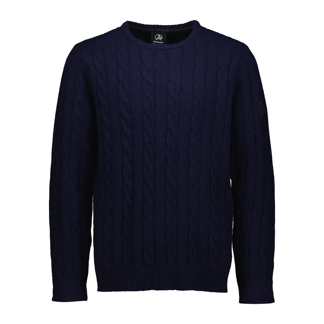 Swanndri Doncaster Mens Cable Knit Crew